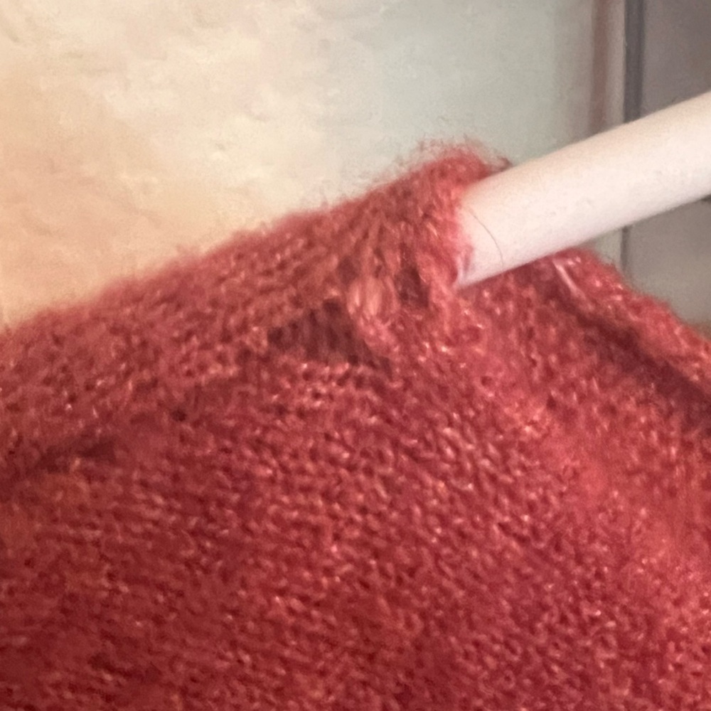 Kerisma Womens Size M/L Boat Neck Batwing Sweater Maroon Cashmere Blend Dolman - Picture 7 of 7